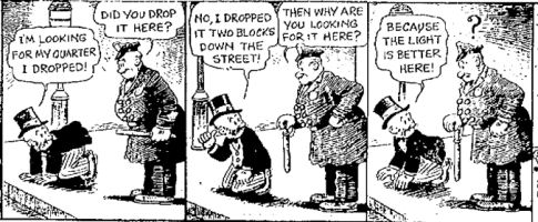 Source: Quote Investigator. Attribution: 1942 June 3, Florence Morning News, Mutt and Jeff Comic Strip, Page 7, Florence, South Carolina. (Newspaper Archive)